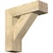 Ekena Millwork Traditional Block Rough Sawn Bracket w/ Offset Brace, Douglas Fir, 6"W x 18"D x 18"H BKT0604X18X18TRA05RDF - alternate 1